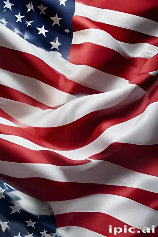 american flag waving png