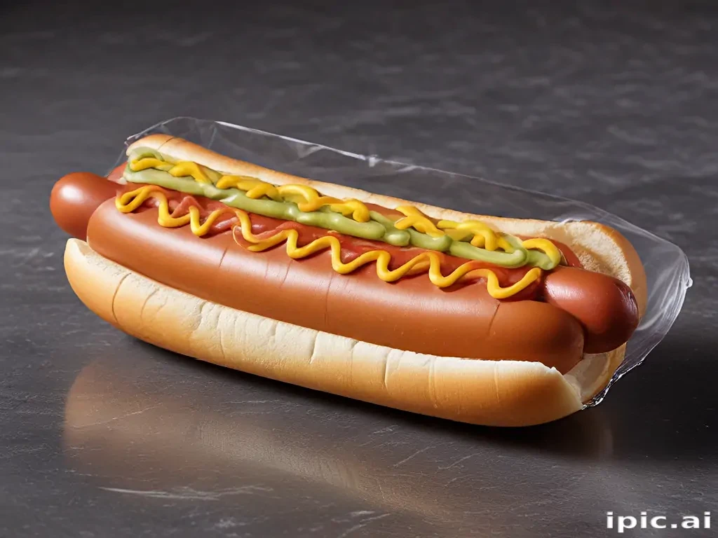 transparent hot dog