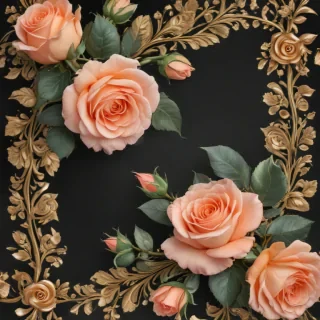 rose border png