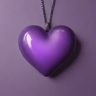 aesthetic purple heart