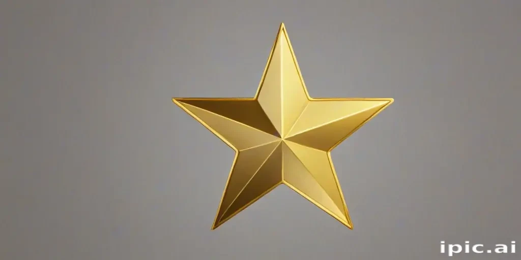 transparent gold star