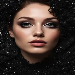 high resolution black glitter background
