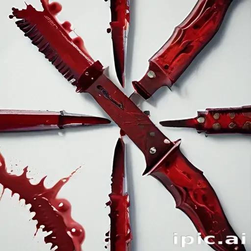 bloody knife aesthetic