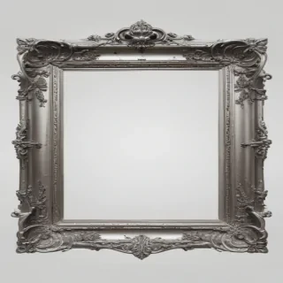 silver frame png