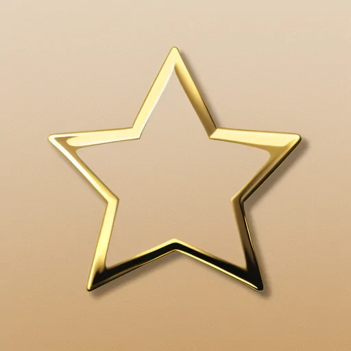gold star sticker png