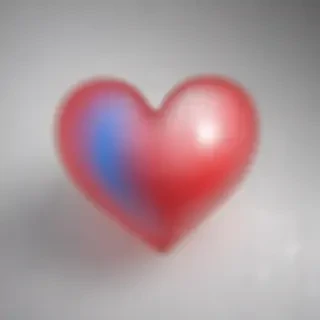 blurred heart