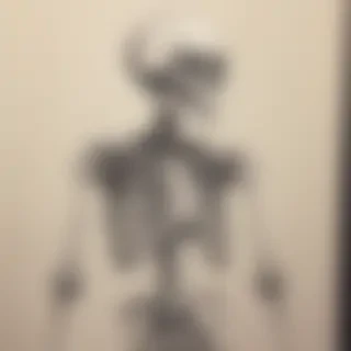 creative skeleton drawings