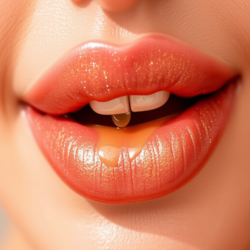 Luxurious "Champagne Fizz" lip oil combines nourishing ingredients with subtle golden shimmer, leaving lips looking plump, hydrated, and effortlessly glamorous