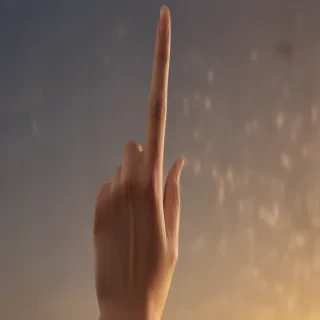 middle finger background