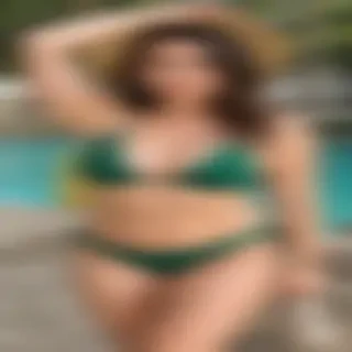 lizzy green bikini