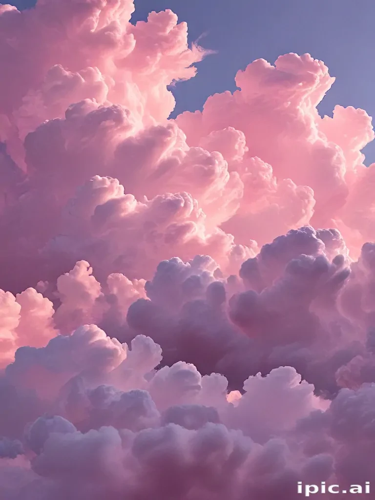 aesthetic pink clouds