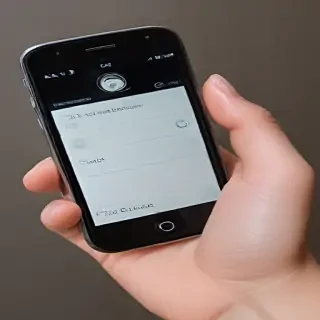 hand holding cell phone
