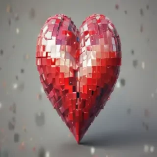 pixelated heart png