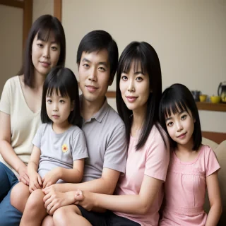 free use asian family