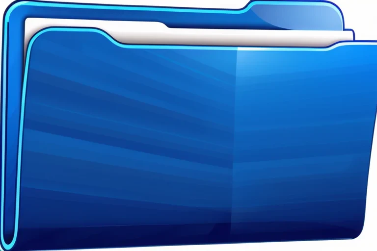 blue folder clipart
