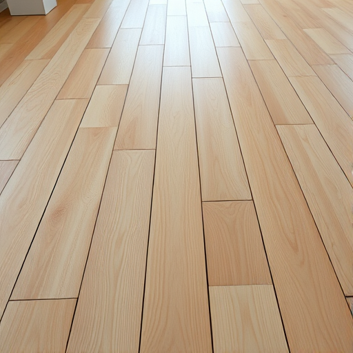 high-resolution image of a wooden floor with smooth light-colored bamboo planks, captured with a DSLR camera at f/8 aperture, ISO 100, 1/60s shutter speed, low-angle view, natural lighting, 24mm lens