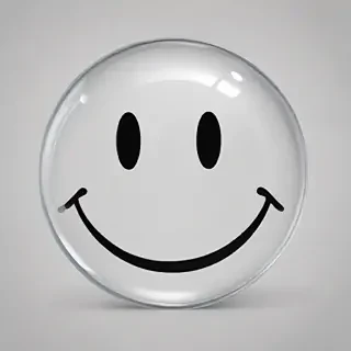 transparent smiley face