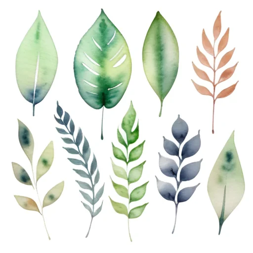 watercolor leaves png