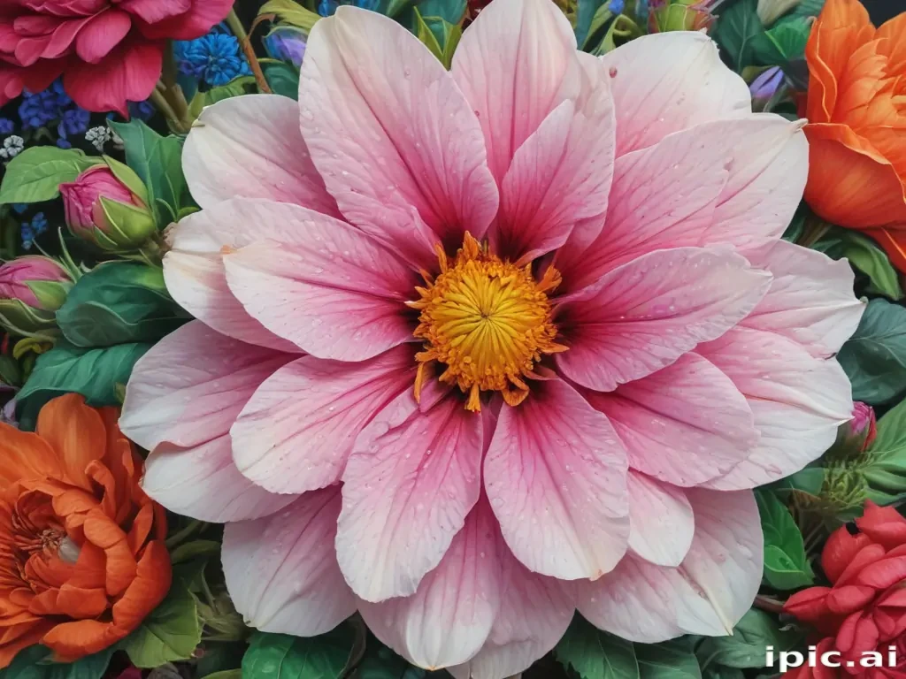 colourful flower drawing