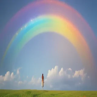 rainbow back round