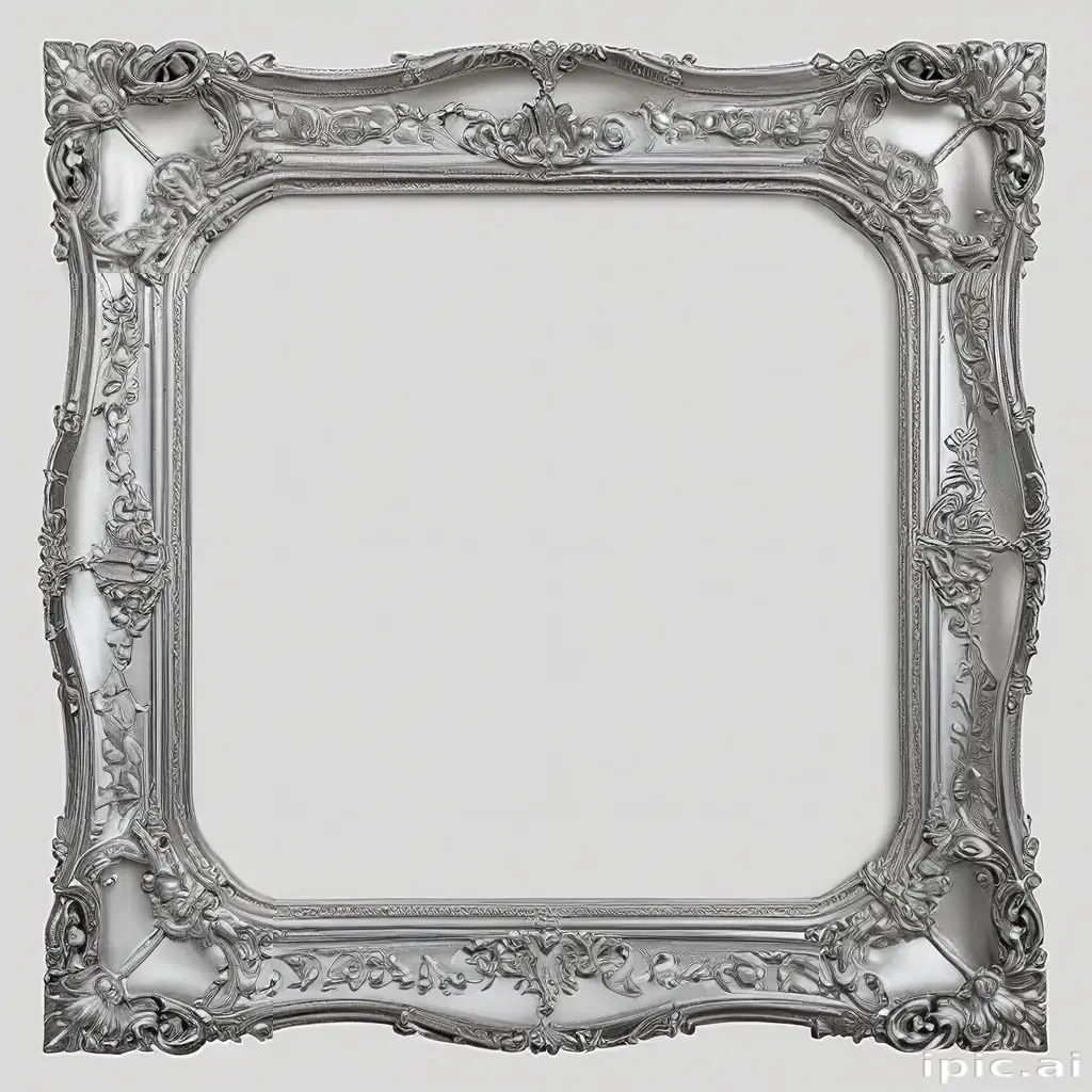 silver frame png
