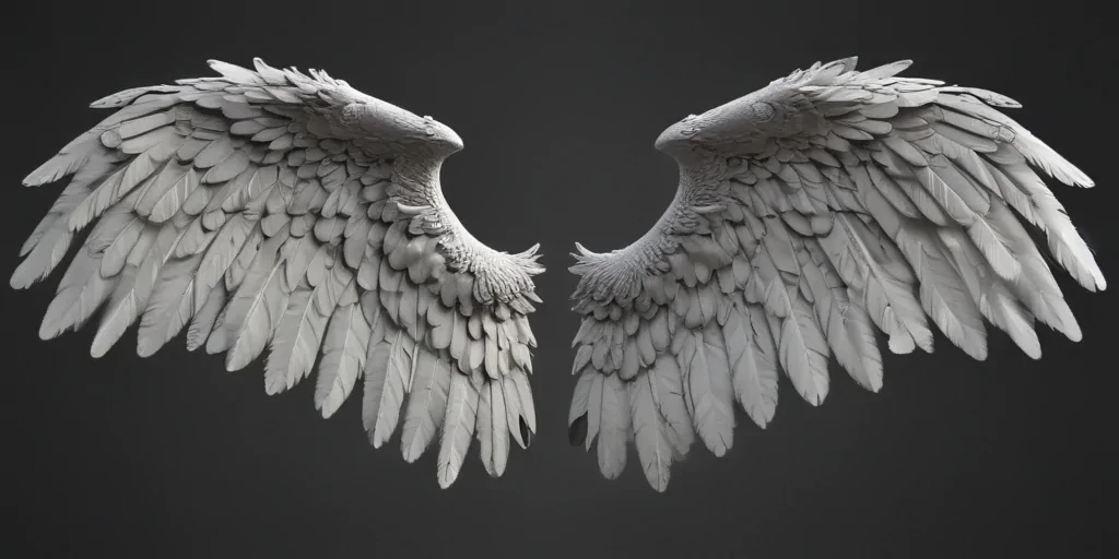realistic angel wings png