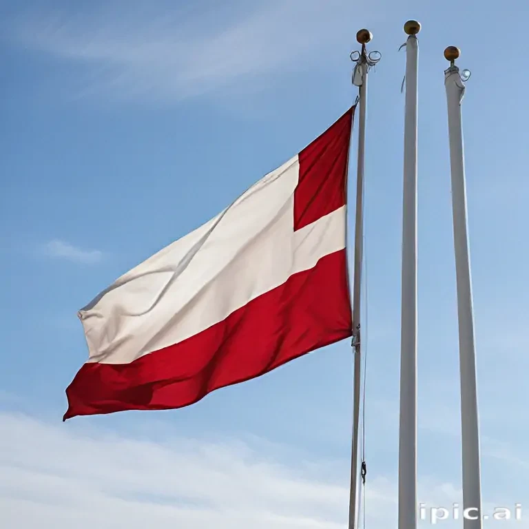 red and white flag