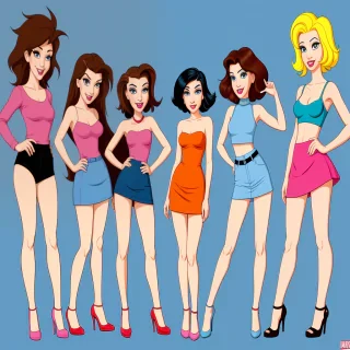 cartoon girs