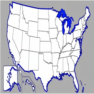 blank map of the united states