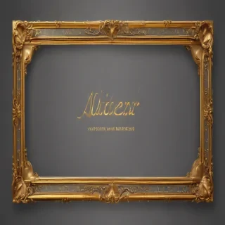 transparent background gold border