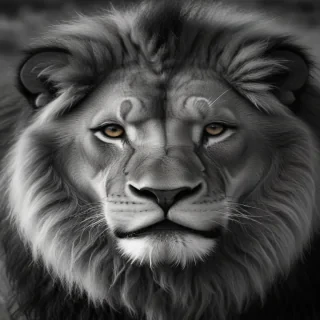 lion black and white pictures