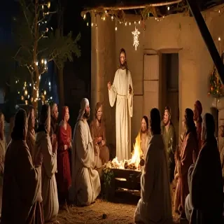 jesus at christmas images