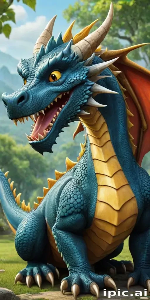 cartoon of a dragon