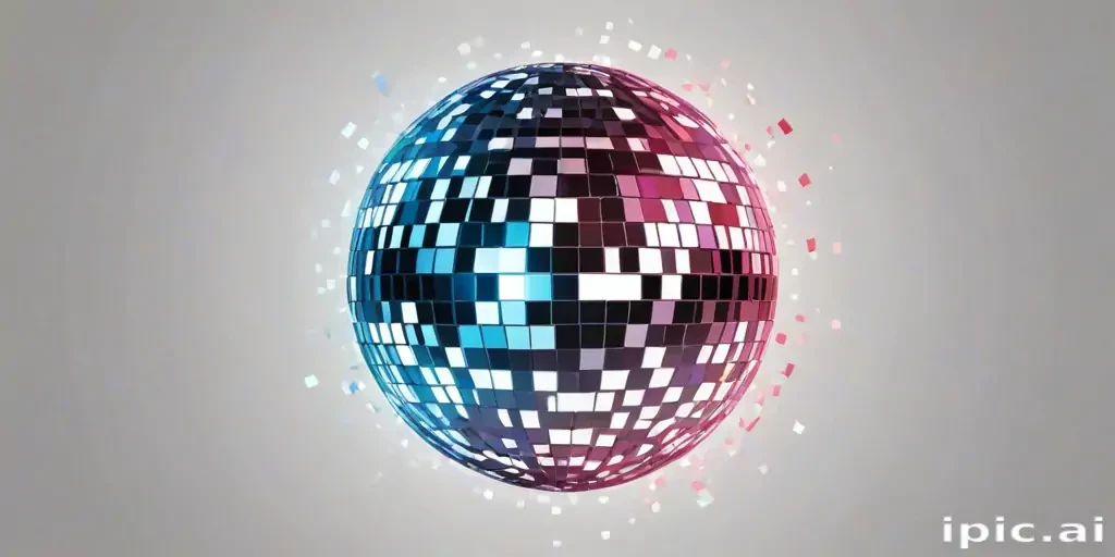 transparent background disco ball png