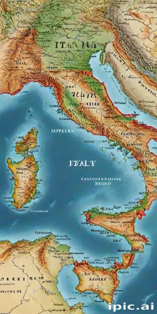 map of italy