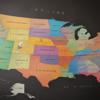 united states map with state names