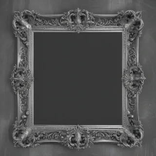 silver frame png