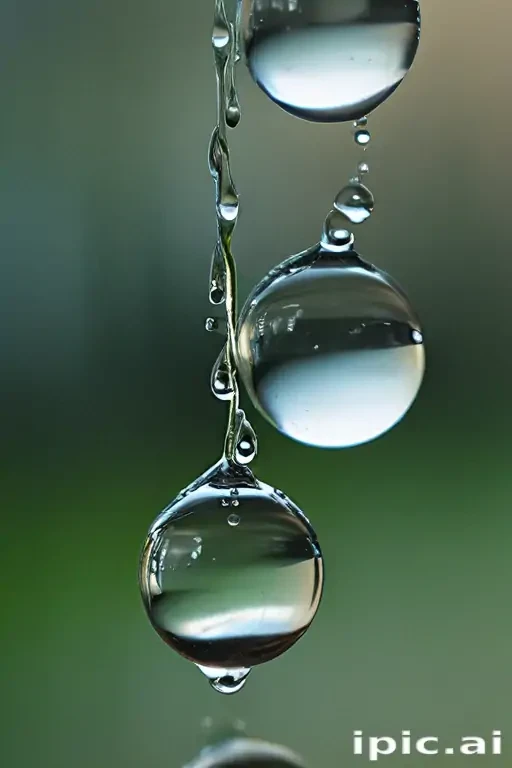 water droplets transparent
