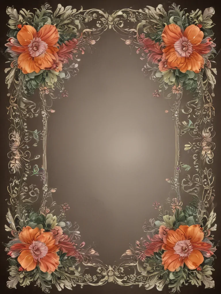 floral borders clipart