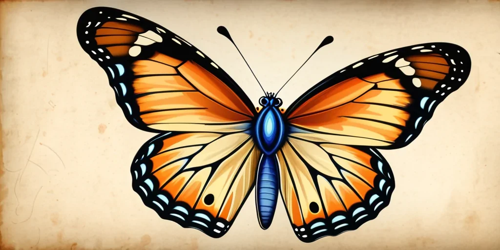 pictures of drawings of butterflies