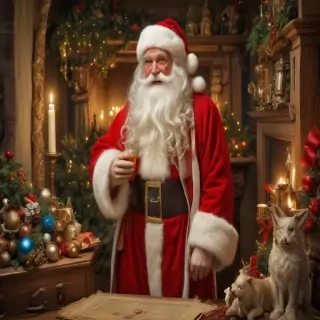 images of vintage santa