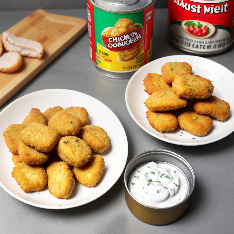 keto chicken nuggets with canned chicken