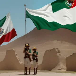 flag of mexico wallpaper