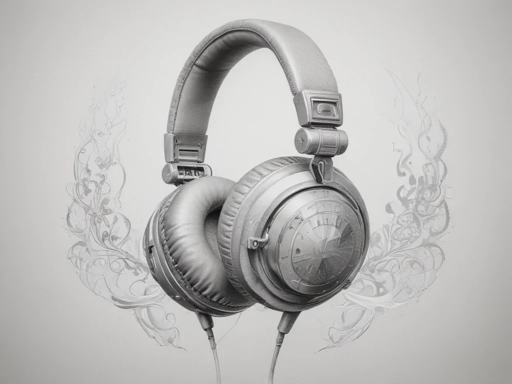 headphones drawing