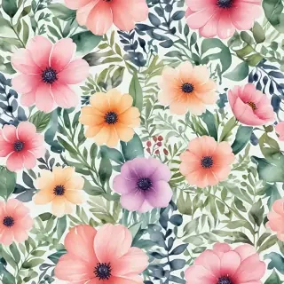 background watercolor flowers