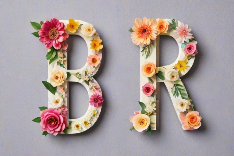 floral letters