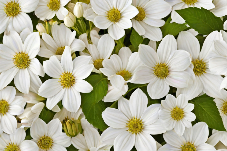 white flowers png transparent