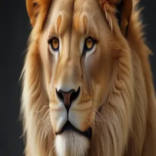 transparent lion