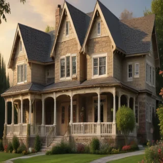 background of a house