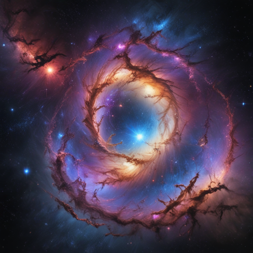 Exploring the Mystical Beauty of a Cosmic Nebula in Deep Space